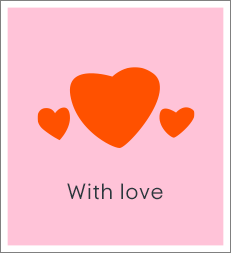 Hearts Illustration UK Personalised