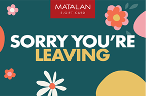 Sorry you are leaving